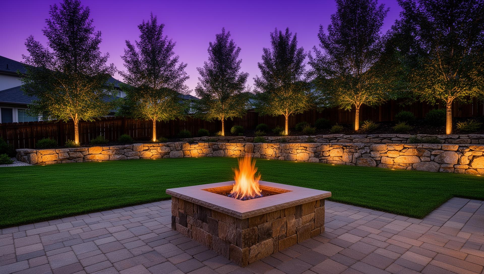 Luxury outdoor landscaping